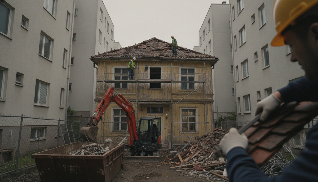 ケース2 敷地いっぱいに家が建っている場合