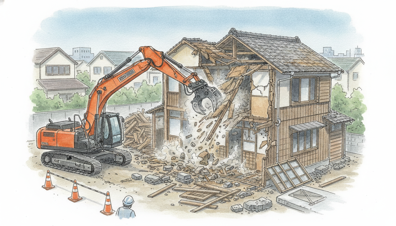 解体工事の流れと必要な手続き